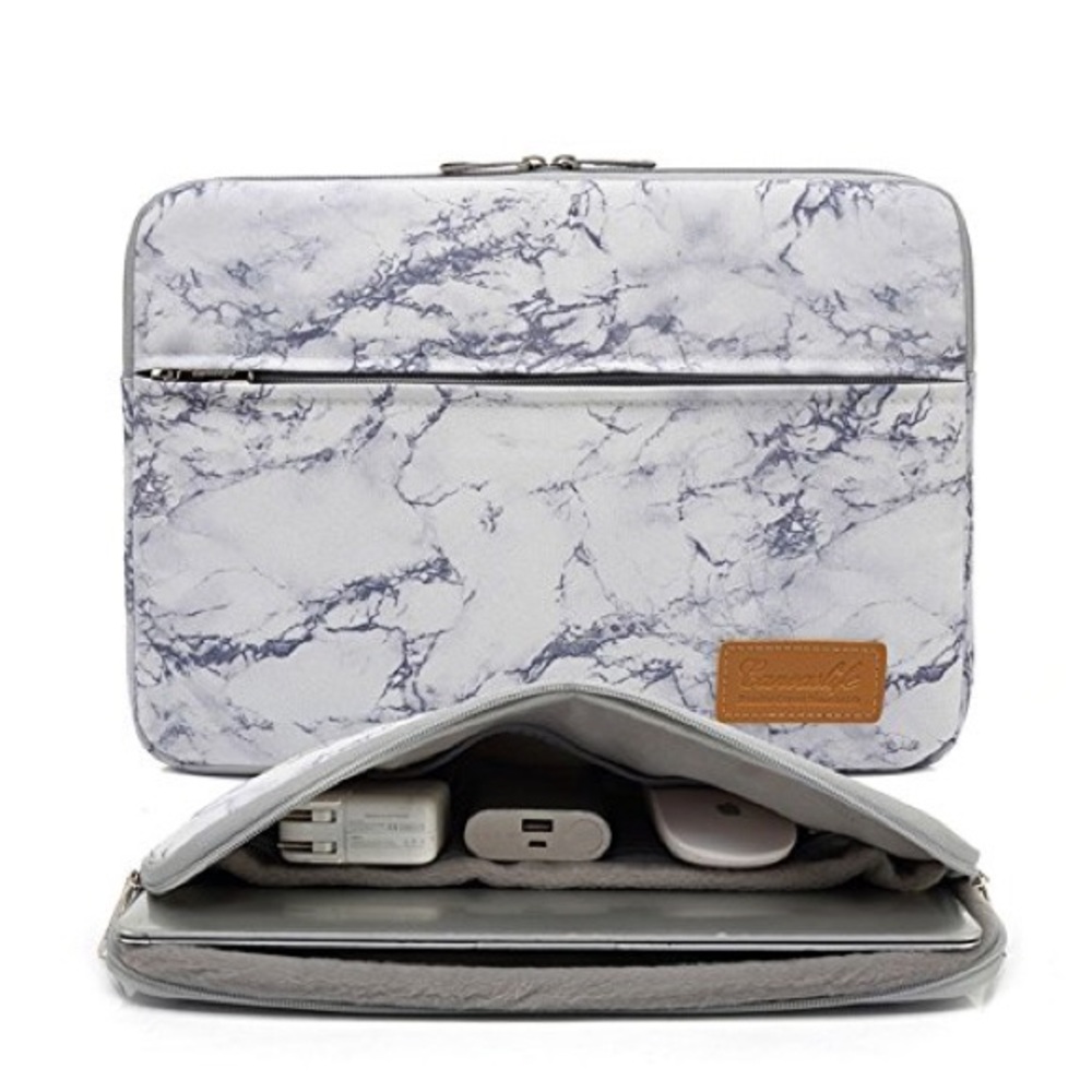 Canvaslife Marble Laptop Sleeve with Zipper